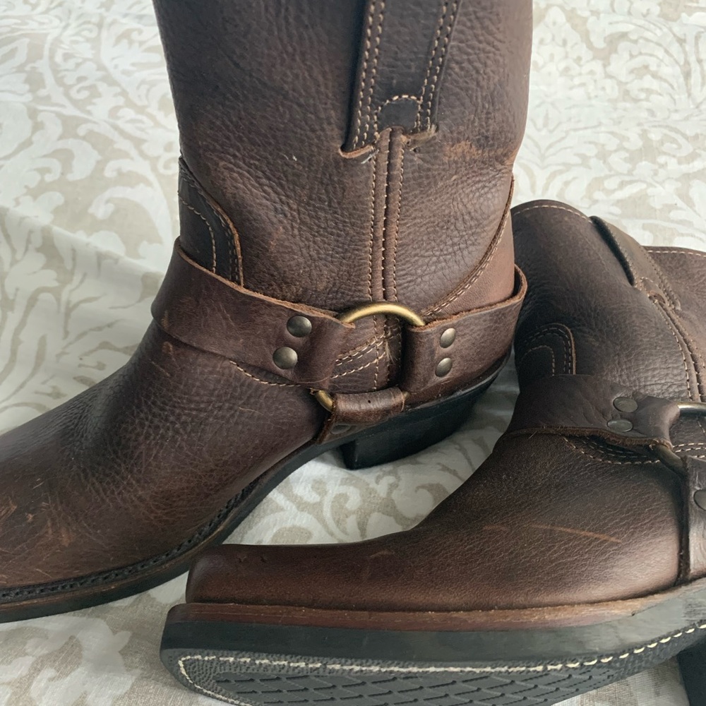 Frye Boots with buckle “Harness 8R” size 5 1/2 M